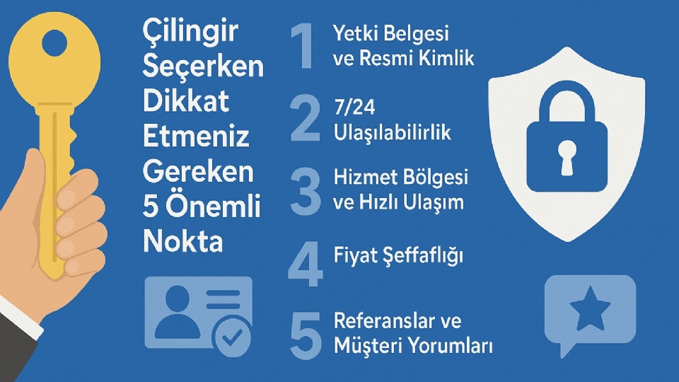 Çilingir Seçerken Dikkat Etmeniz Gereken 5 Önemli Nokta